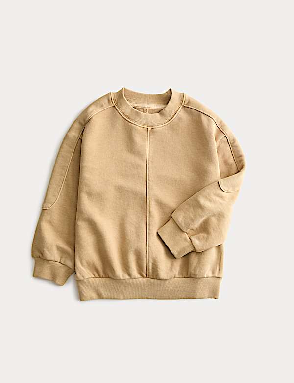 Cotton Rich Badge Sweatshirt (2-8 Yrs) - ES