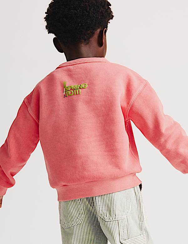 Sweat-shirt en coton &agrave; motif l&eacute;gume (du 1 au 8 ans) - FR