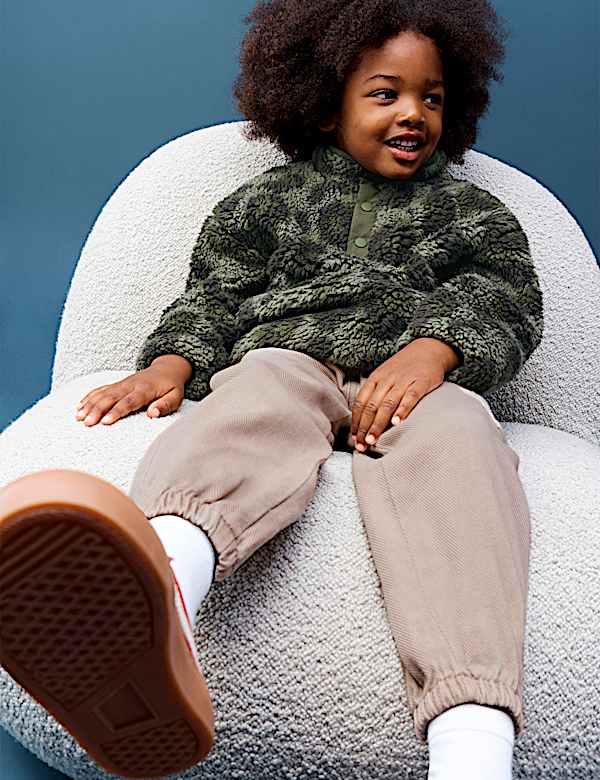 Borg Animal Print Jacket (2-8 Yrs)