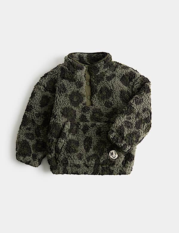 Borg Animal Print Jacket (2-8 Yrs) - US