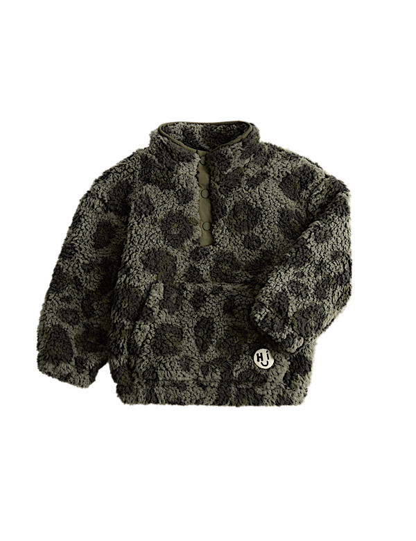 Borg Animal Print Jacket (2-8 Yrs)