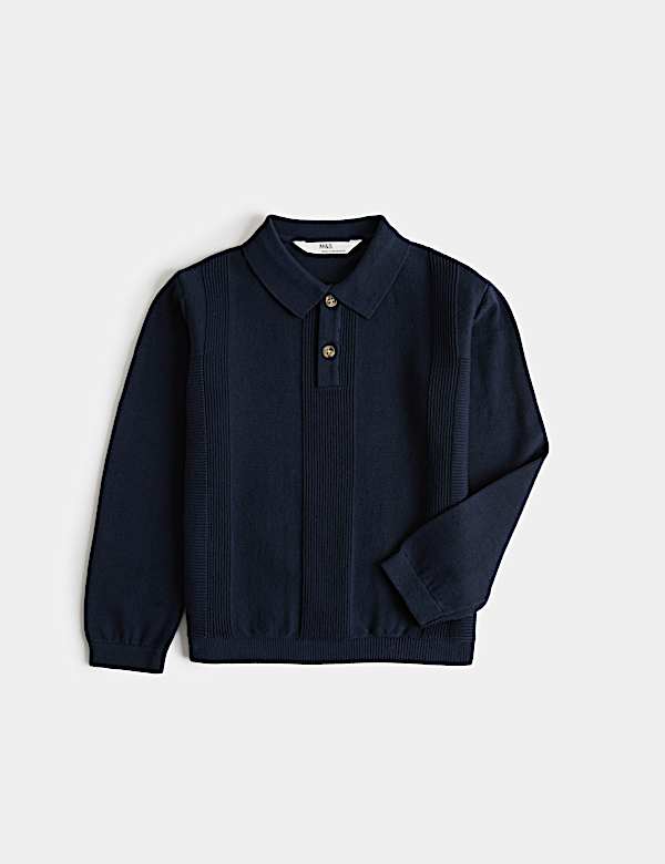 Polo en maille 100 % coton (du 2 au 8 ans) - FR