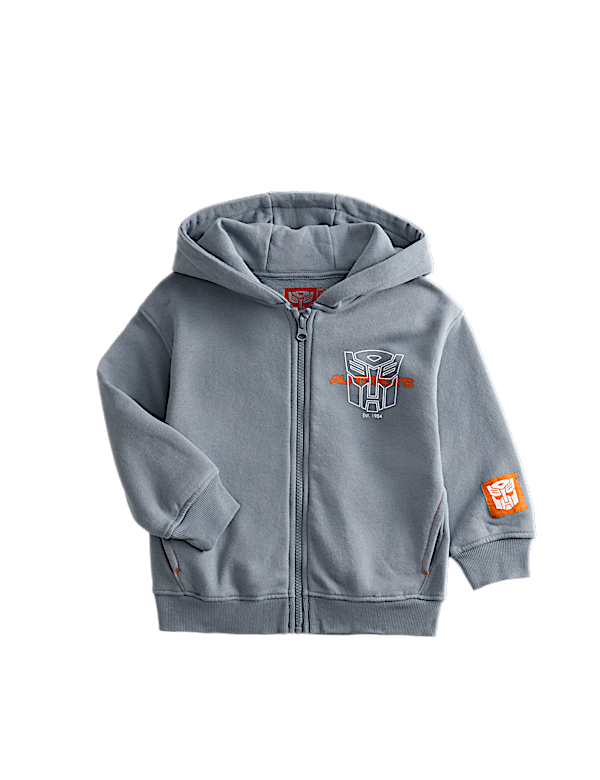 Cotton Rich Transformers&trade; Zip Hoodie (2-8 Yrs)