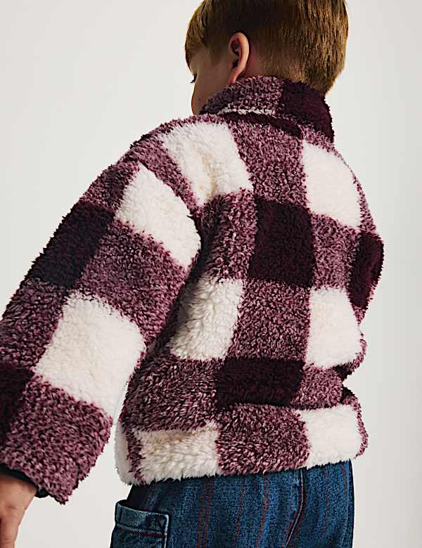 Borg Checked Jacket (2-8 Yrs) - MX