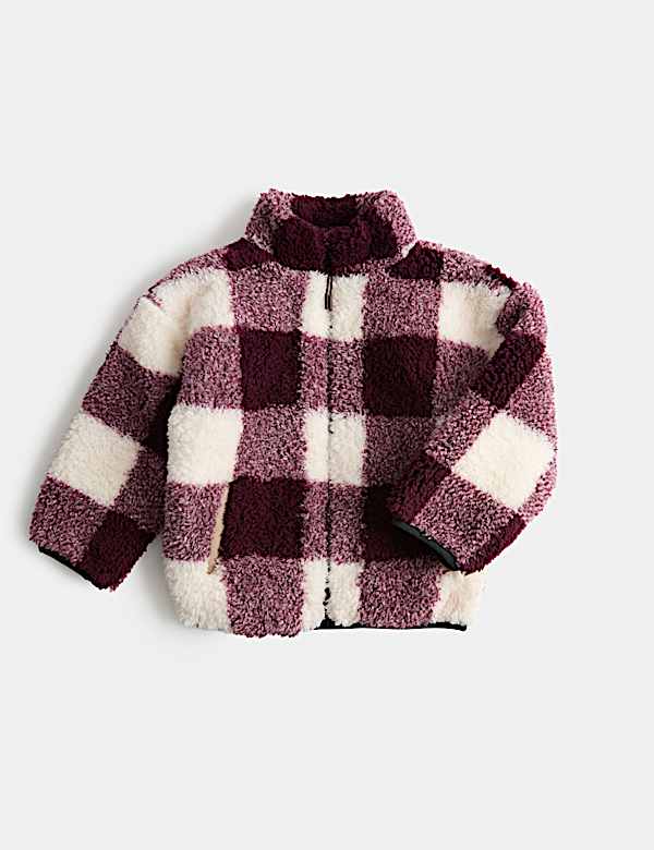 Borg Checked Jacket (2-8 Yrs) - MX