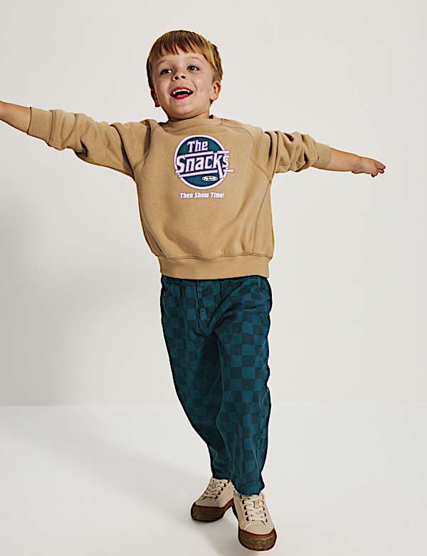 Cotton Rich Graphic Sweatshirt (2-8 Yrs) - CH