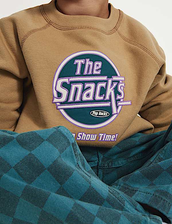 Cotton Rich Graphic Sweatshirt (2-8 Yrs) - CH