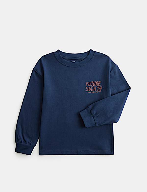 Pure Cotton Band Graphic Top (2-8 Yrs)
