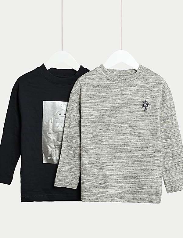 Pure Cotton Robot Tops (2-8 Yrs)