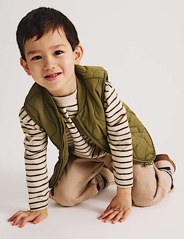 חולצת פסים מכותנה טהורה (8-2 שנים) - IL