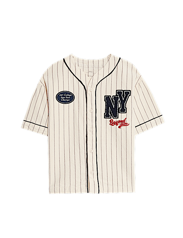 Pure Cotton Striped T-Shirt (2-8 Yrs)