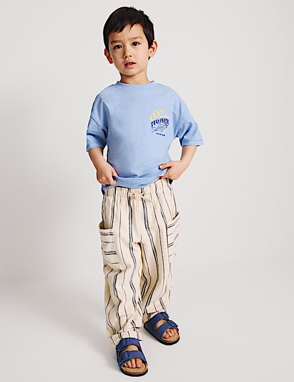 Pure Cotton Fish Graphic T-shirt (2-8 Yrs)