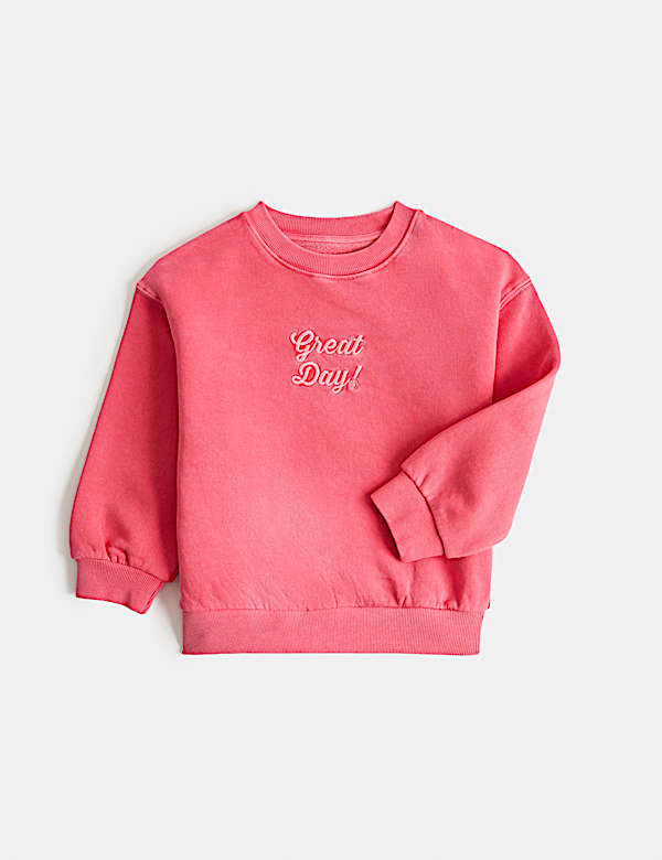 Cotton Rich Graphic Sweatshirt (2-8 Yrs)