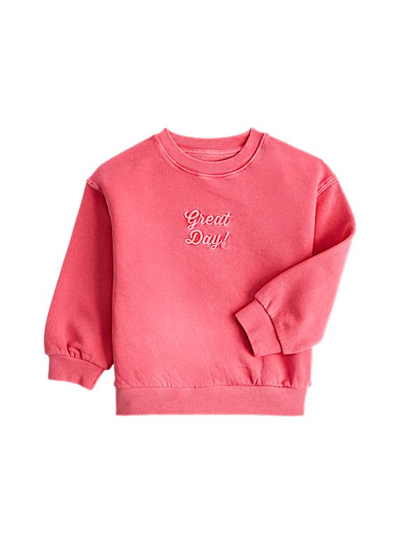 Cotton Rich Graphic Sweatshirt (2-8 Yrs)