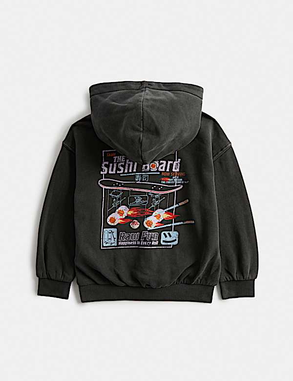 Cotton Rich Sushi Graphic Hoodie (2-8 Yrs)