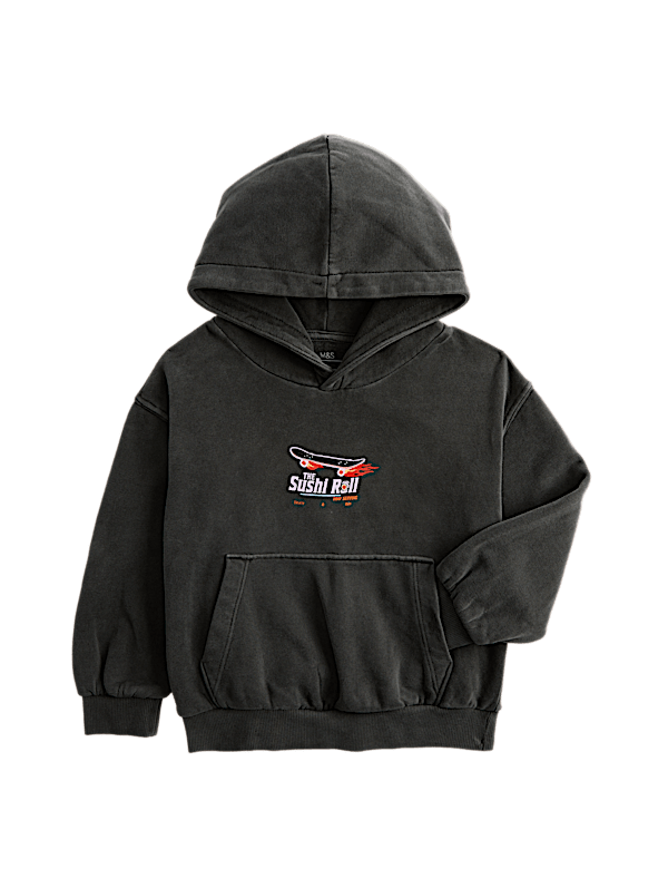Cotton Rich Sushi Graphic Hoodie (2-8 Yrs)