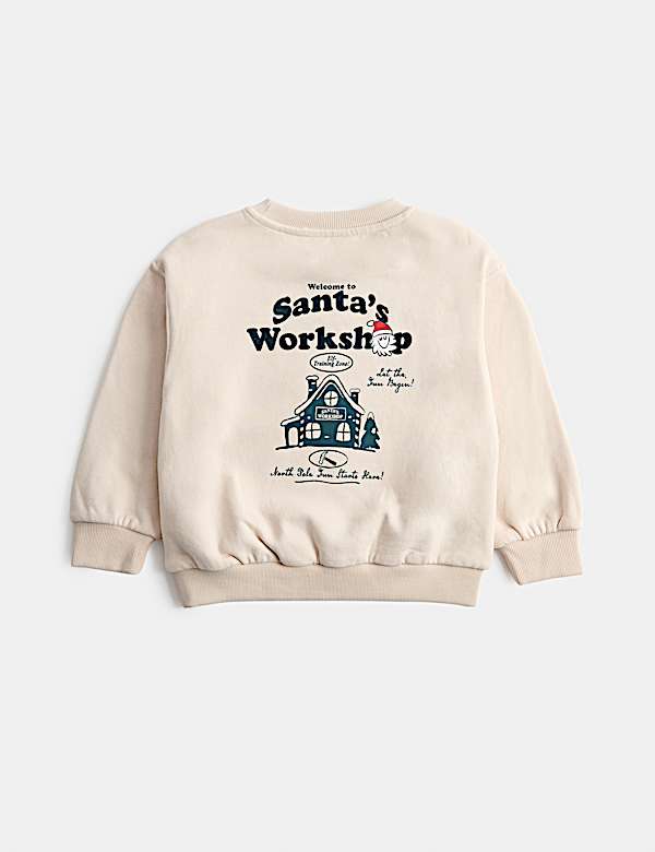 2 Piece Cotton Rich Santa's Workshop Outfit (2-8 Yrs) - JE