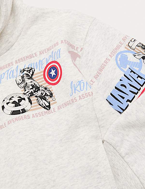 Sweat en coton &agrave; capuche et motif Marvel&trade; (du 2 au 10 ans) - FR