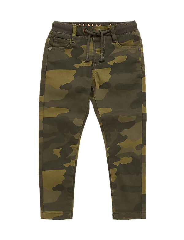 Cotton Camouflage Pull-on Jeans (2-7 Yrs)