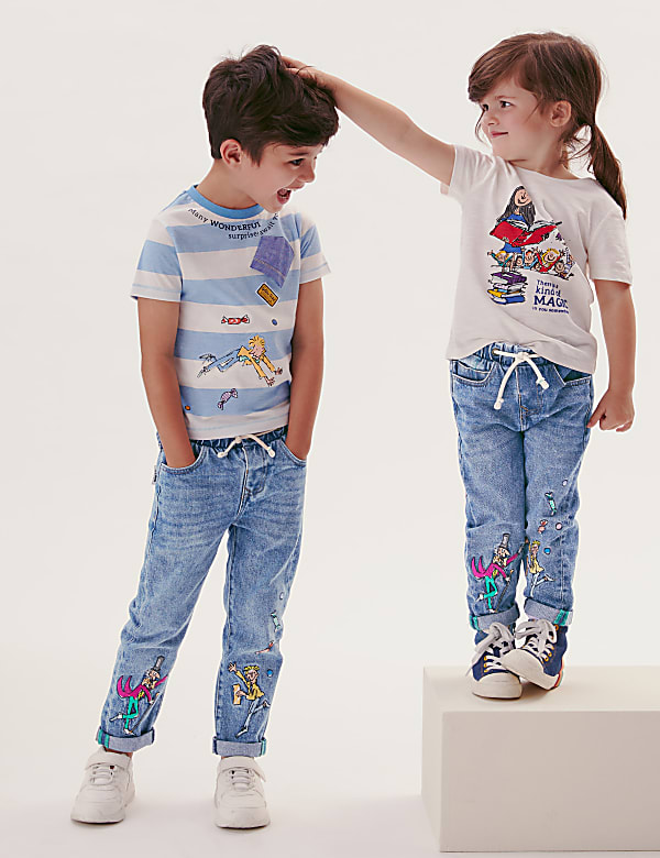 Roald Dahl™ Pure Cotton Regular Jeans (2-7 Yrs)