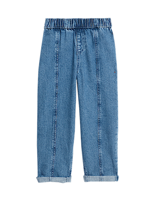 Pure Cotton Relaxed Balloon Leg Jeans (2-8 Yrs)