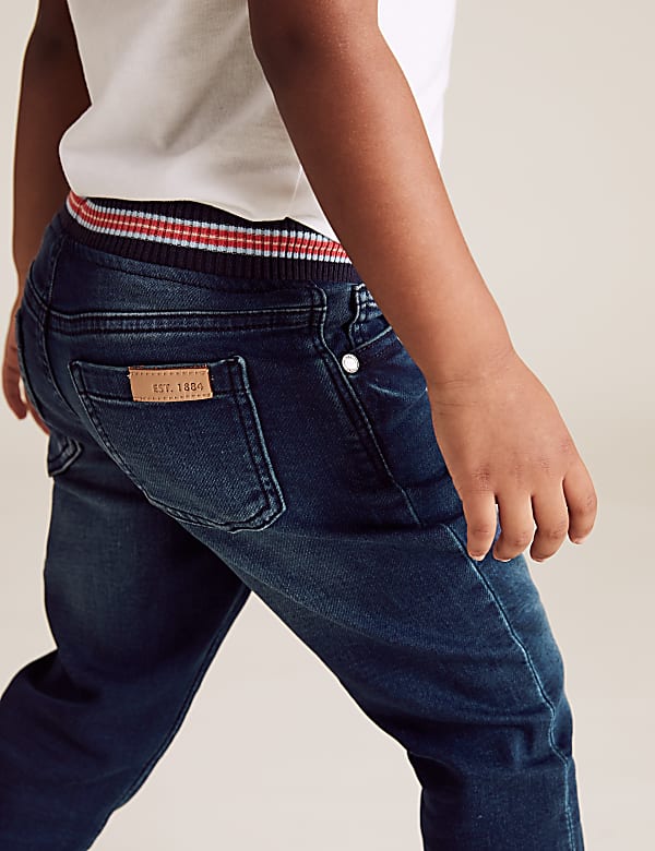 Regular Cotton Rich Comfort Waist Rainbow Jeans (2-7 Yrs)