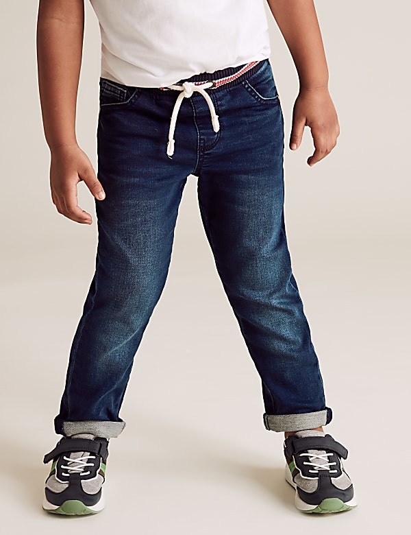 Regular Cotton Rich Comfort Waist Rainbow Jeans (2-7 Yrs)