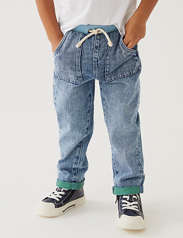 Regular Pure Cotton Jeans