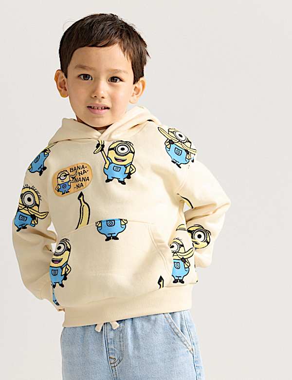 Cotton Rich Minions&trade; Graphic Hoodie (2-8 Yrs) - KG