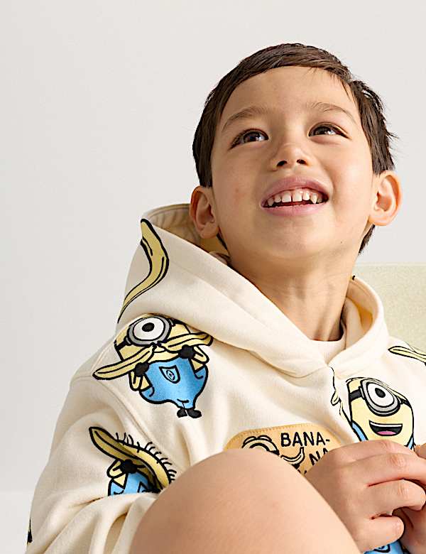 Cotton Rich Minions&trade; Graphic Hoodie (2-8 Yrs) - KG