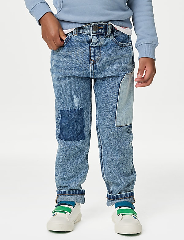 Denim Patch Jeans (2-8 Yrs)