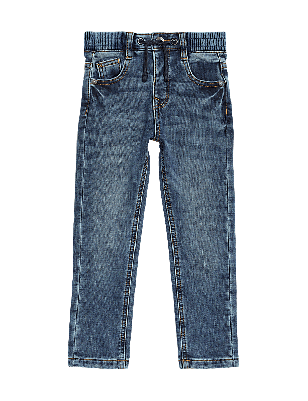 Regular Cotton Rich Elasticated Waist Jeans (2-8 Yrs)
