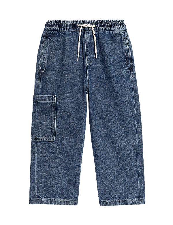 Elasticated Waist Side Pocket Denim Jeans (2-8 Yrs)