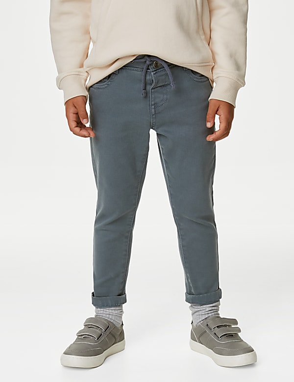 Skinny Cotton Rich Elasticated Waist Jeans (2-8 Yrs)