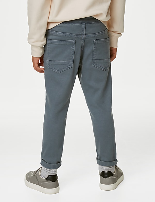Skinny Cotton Rich Elasticated Waist Jeans (2-8 Yrs)