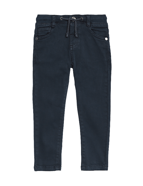 Skinny Cotton Rich Elasticated Waist Jeans (2-8 Yrs)