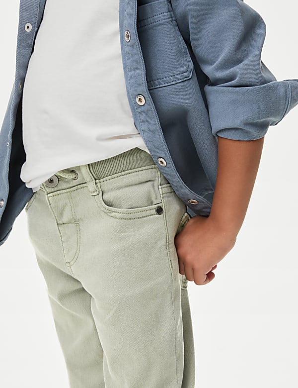 Skinny Cotton Rich Elasticated Waist Jeans (2-8 Yrs)