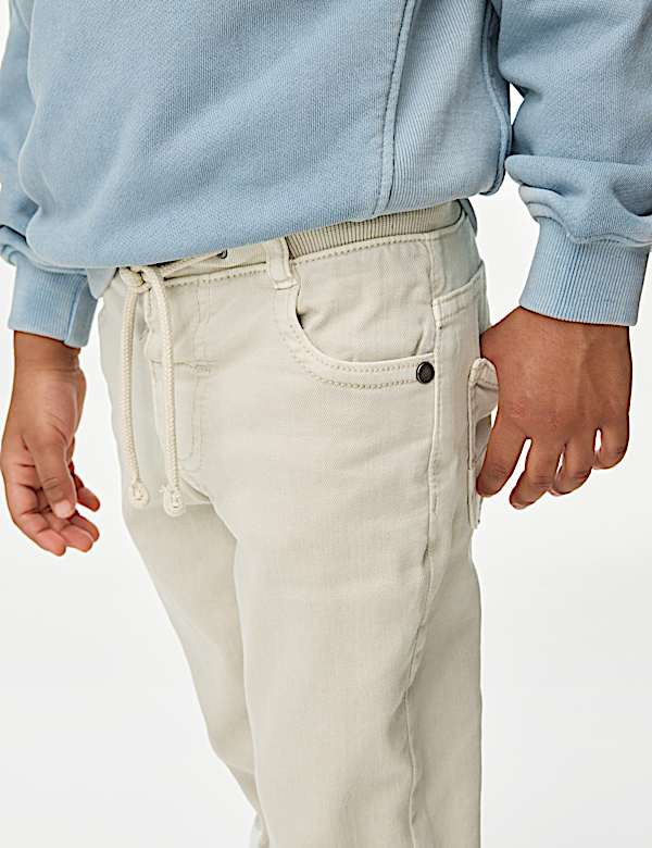 Skinny Cotton Rich Elasticated Waist Jeans (2-8 Yrs) - AL