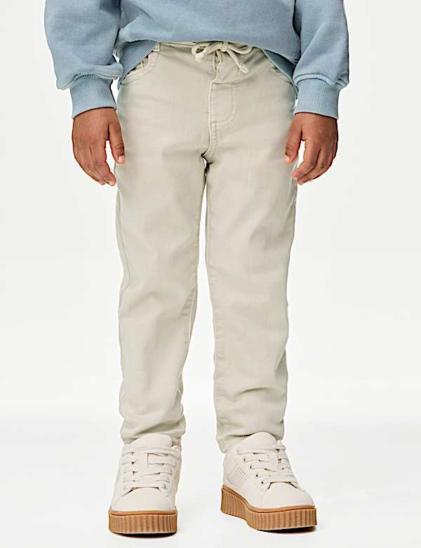 Skinny Cotton Rich Elasticated Waist Jeans (2-8 Yrs) - AL
