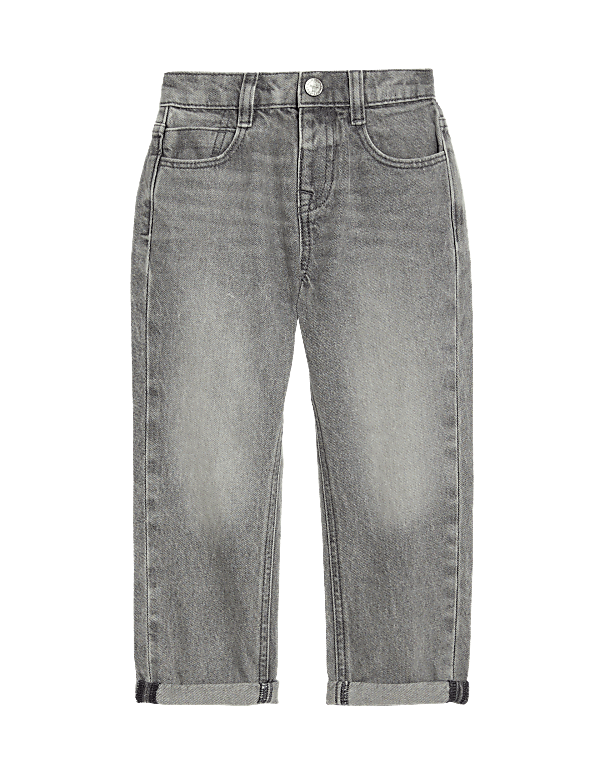 Relaxed Pure Cotton Elasticated Waist Jeans (2-8 Yrs)