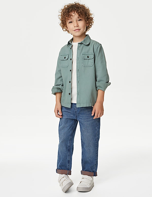 Relaxed Denim Elasticated Waist Jeans (2-8 Yrs) - AT