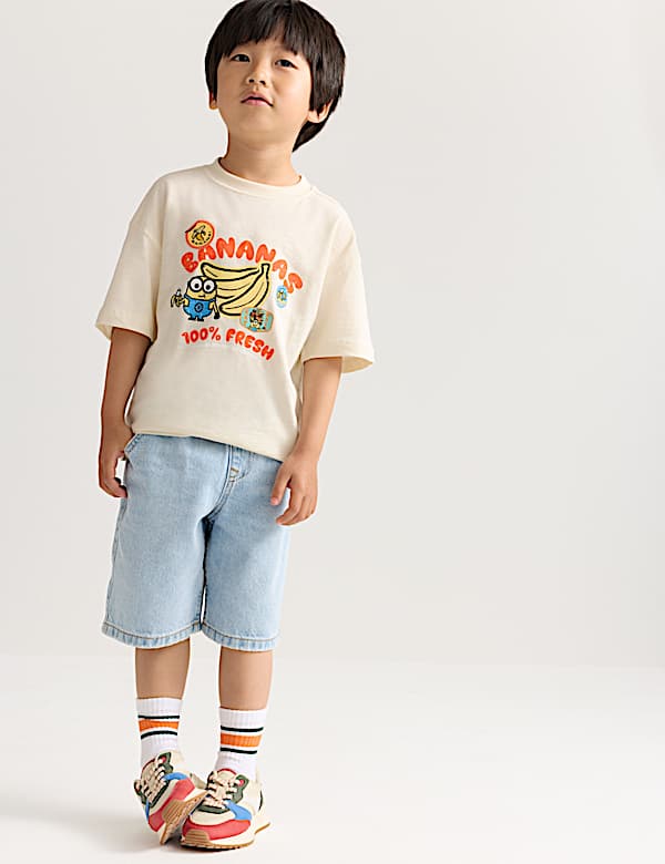 Pure Cotton Minions&trade; Banana Graphic T-Shirt (2-8 Yrs) - US
