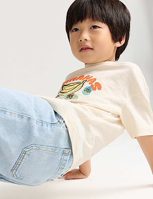 Pure Cotton Minions&trade; Banana Graphic T-Shirt (2-8 Yrs) - US