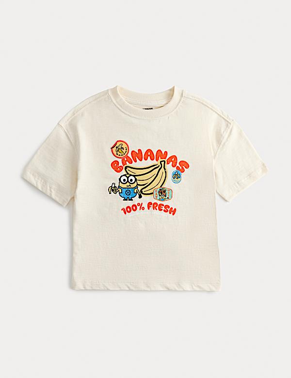 Pure Cotton Minions&trade; Banana Graphic T-Shirt (2-8 Yrs) - US