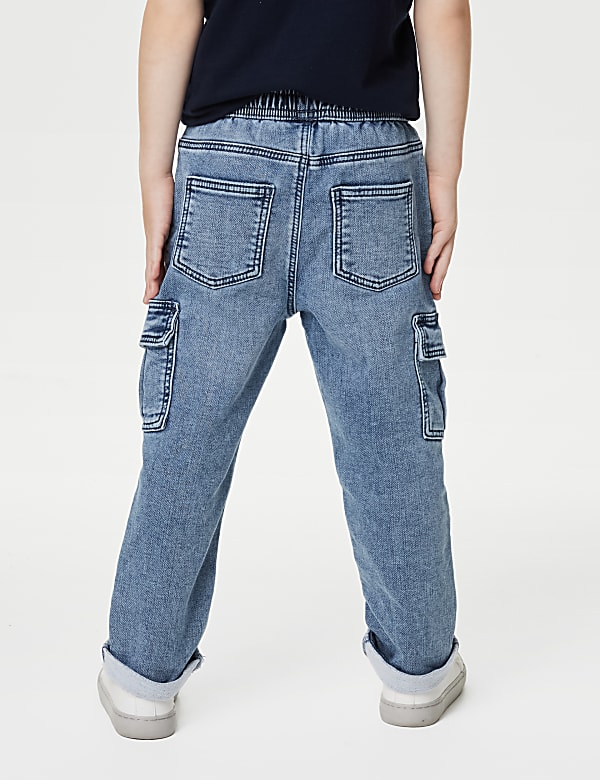 Regular Denim Cargo Jeans (2-8 Yrs)