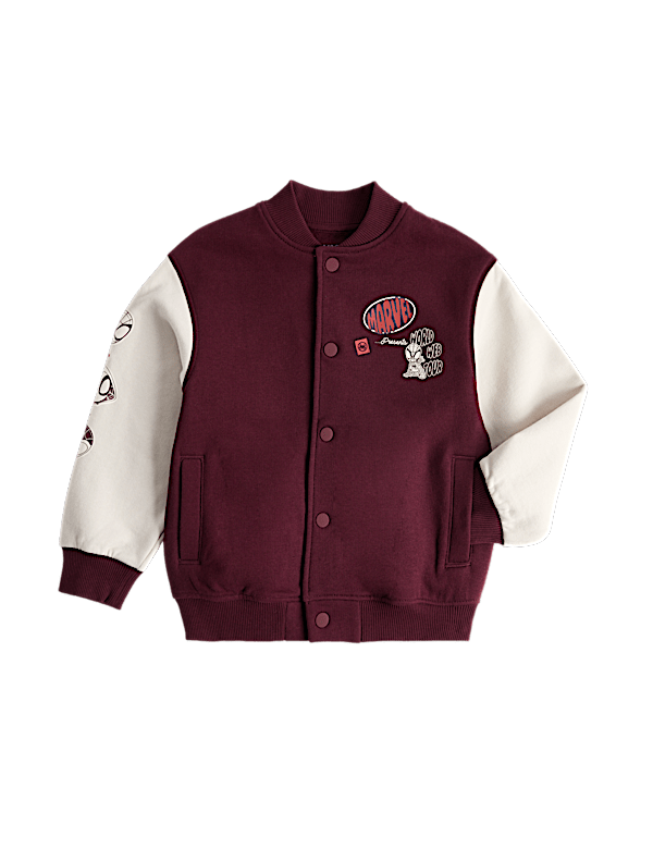 Cotton Rich Marvel&trade; Bomber Jacket (2-8 Yrs)