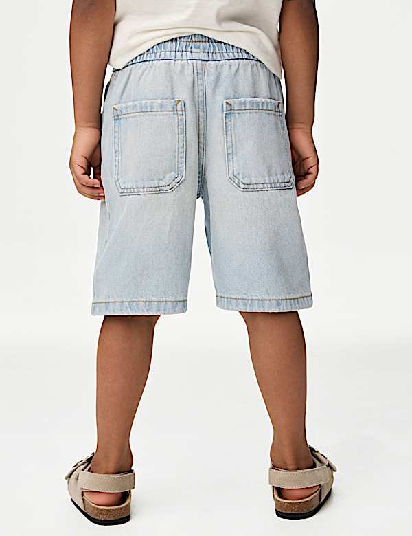 Pure Cotton Denim Shorts (2-8 Yrs)