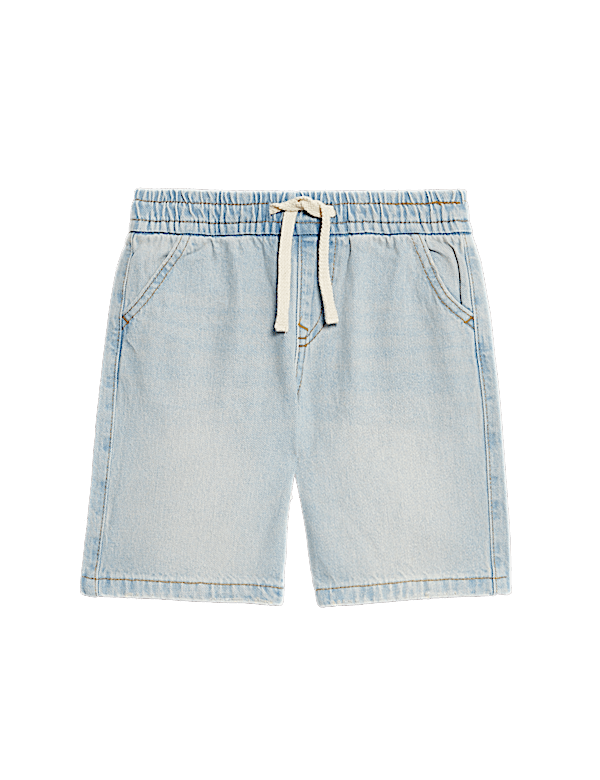 Pure Cotton Denim Shorts (2-8 Yrs)