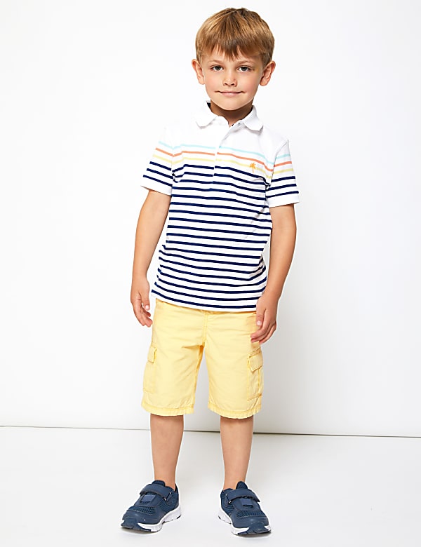Regular Pure Cotton Utility Shorts (2-7 Yrs)