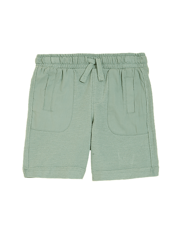 Pure Cotton Textured Shorts (2-7 Yrs)